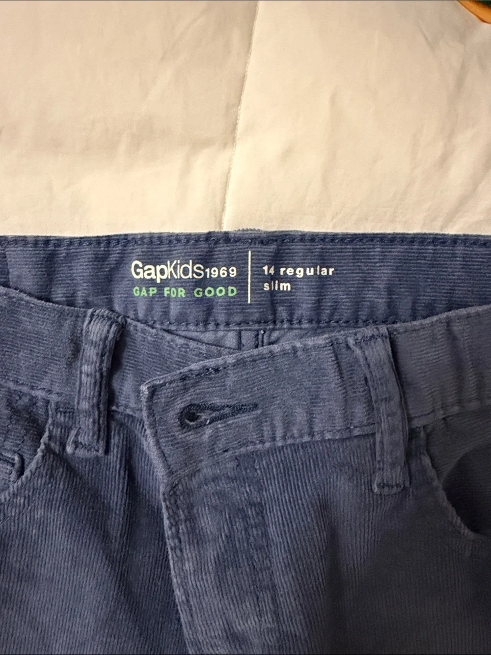 Corduroy Boys Pants - Blue